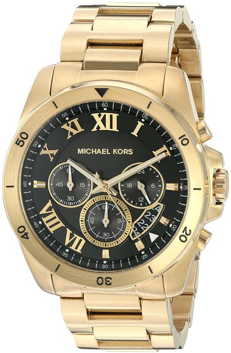 mens michael kors brecken chronograph watch mk8481|Michael Kors Men's Chronograph Brecken Gold.